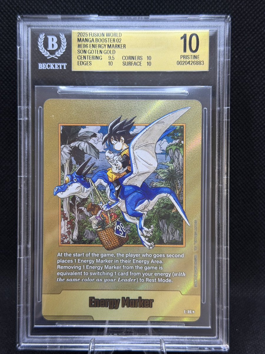 Icebytwon's tweet photo. Selling BGS 10 E-86 Gold Energy Marker $2000 @BUYSELLTRADETCG https://t.co/2SDNswu9u5