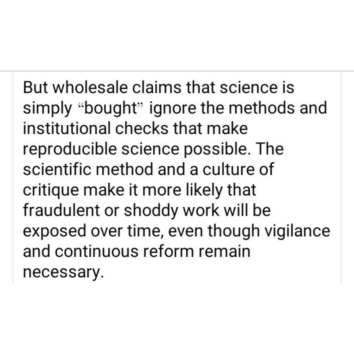buzzingguffaw's tweet photo. #ScienceMatters
#TrustScience
#ScientificMethod
#EvidenceBased
#ScienceLiteracy
#CriticalThinking
#ThinkCritically
#Skepticism
#QuestionClaims
#EvidenceNotHype
#ResearchIntegrity
#OpenScience
#Reproducibility
#Preregistration
#OpenData
#StopMisinformation
#FactCheck https://t.co/KgYwOlJSuq