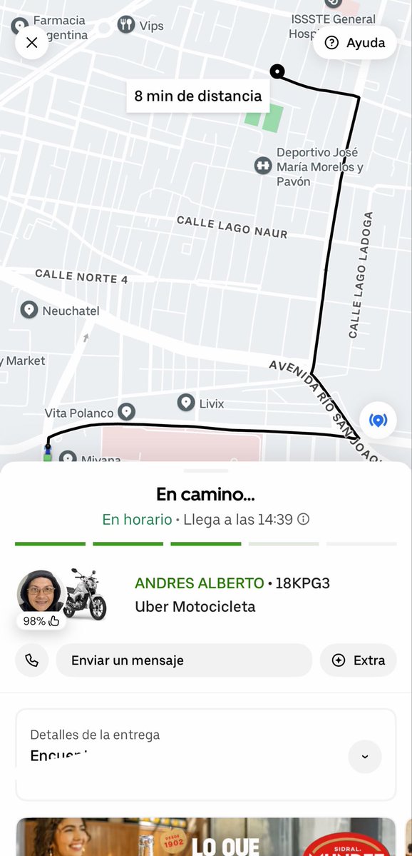 soobinkookie_'s tweet photo. @Uber_Support @Uber siempre es lo mismo con sus repartidores, se quedan con tu dinero, tu pedido, te cancelan y te rembolsan en días. No vuelvo a pedir en Uber eats y eso que uso Uber casi diario, mejor Didi https://t.co/v3A5oESNdz