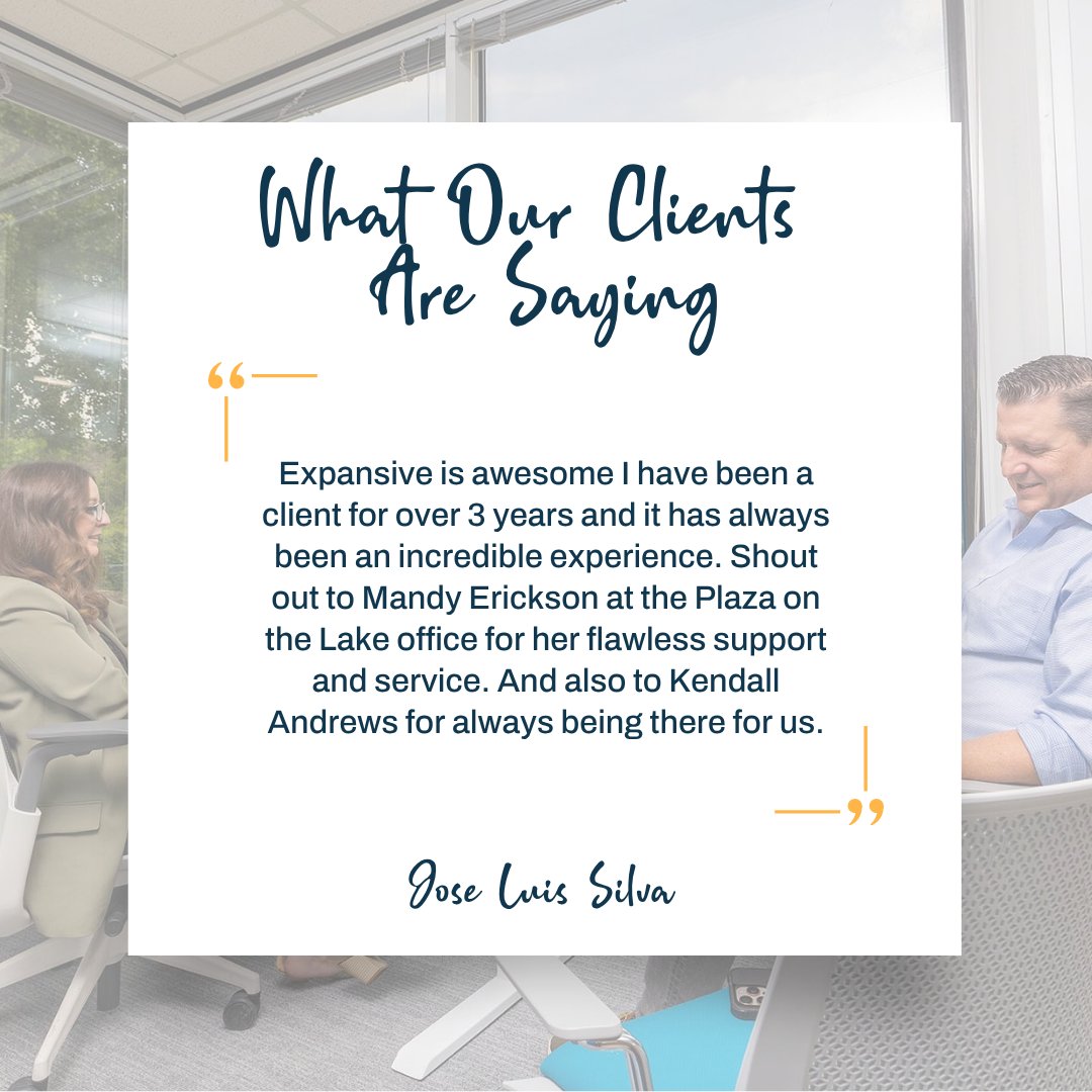 ExpansiveWork's tweet photo. The best part of what we do? Hearing how our spaces have made a difference for our members. We're incredibly grateful for every review, every kind word, and every business that chooses to call Expansive home.

#workhardstayhumble #greatworkhappenshere https://t.co/t9FkscWjq1