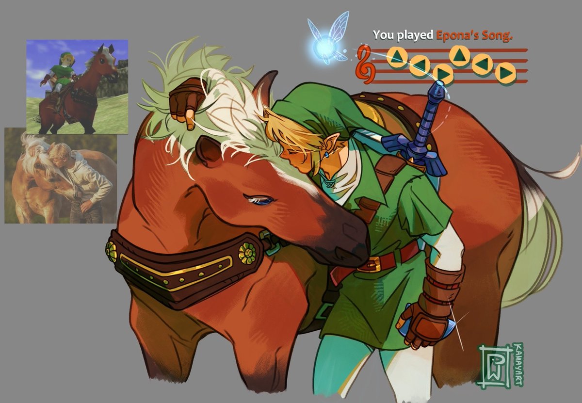kamayart's tweet photo. Epona and Link 🏇
#legendofzelda #oot https://t.co/TFxofSmeKw