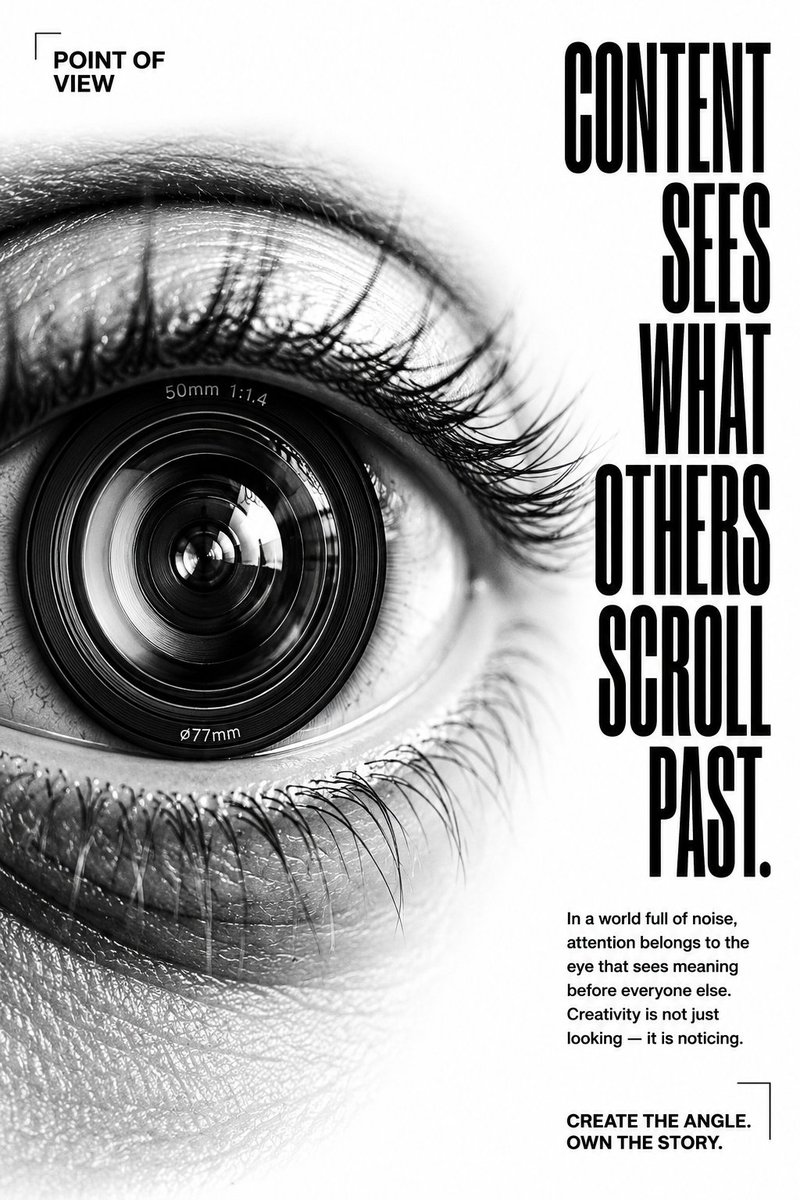 Surreal Camera Eye Social Media Poster