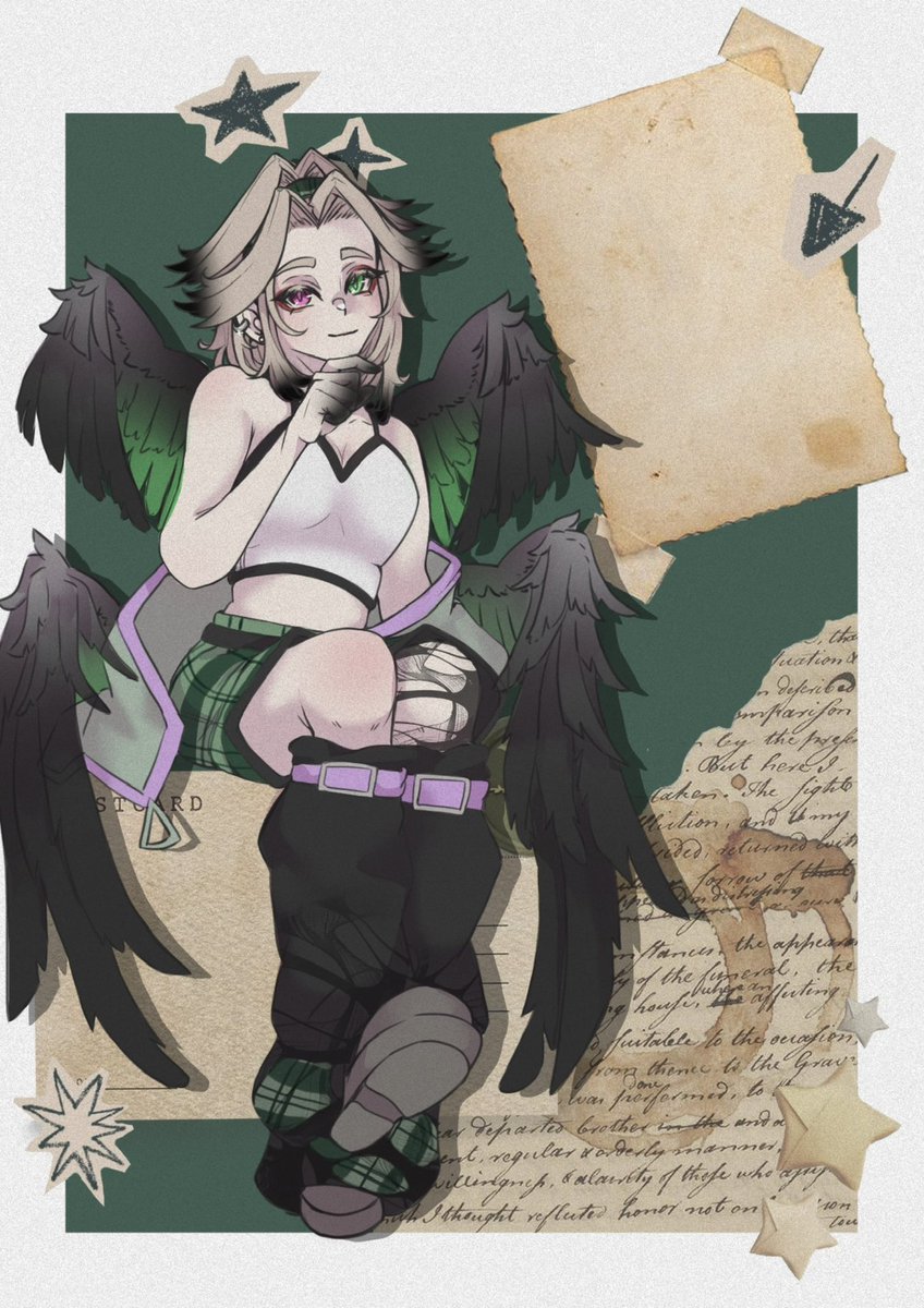 shouta_vt's tweet photo. @Tropiquette Uhhhh (˶˃ ᵕ ˂˶) .ᐟ.ᐟ I am a raven warlock (based or inspired from the shadowhunter fandom <3) https://t.co/hVRnh2LZC1