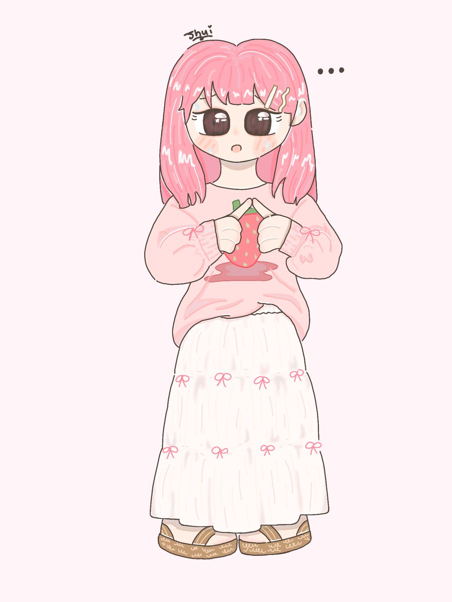 JhuiKitty's tweet photo. Yuki!! 🎀🍓

#illustration #digitalart #originalart #girl #illust #cute #Yuki #yukiitose #yubisakitorenren https://t.co/Xqde1wQ0h9