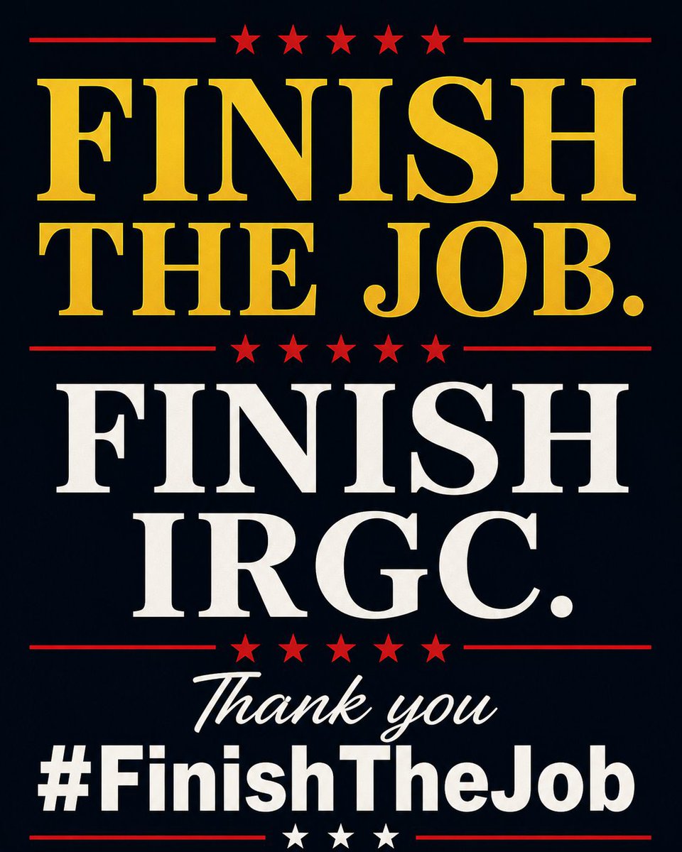 Mozho_M's tweet photo. @CENTCOM @L0mpan Mr president @realDonaldTrump Finish the job .
47 years of wasting time is enough.
No more delays.
Stand with the Iranian people and crown prince @PahlaviReza finish the job once and for all.
#FinishThelslamicRepublic
#KingRezaPahlavi‌ForIran https://t.co/9t5dgckjbY