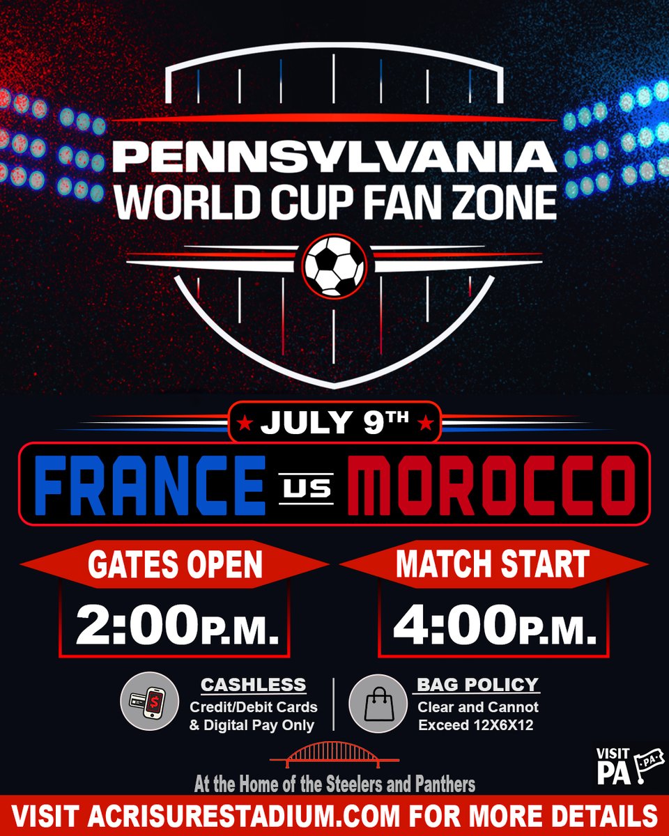 AcrisureStadium's tweet photo. Everything you need to know before today's event. Fans will receive free sunglasses and soccer stress balls, while supplies last!

Details ⤵️