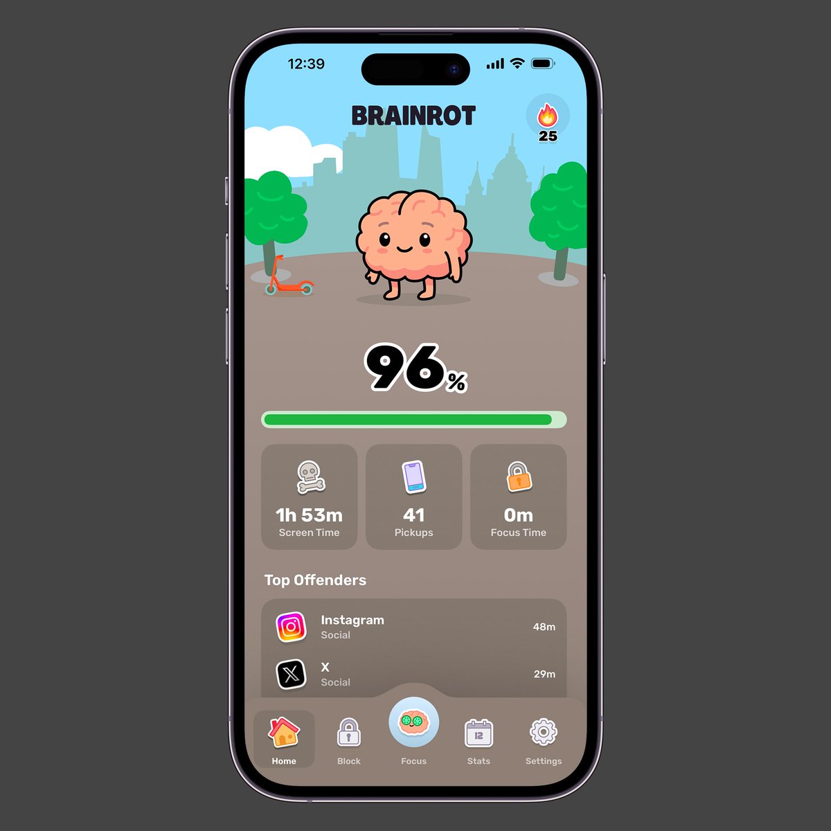 YoniSmolyar's tweet photo. it’s important that your app can be explained in one sentence or one glance

for us it’s “the more you brainrot, the more your brain rots” https://t.co/yiaK1MQp8j