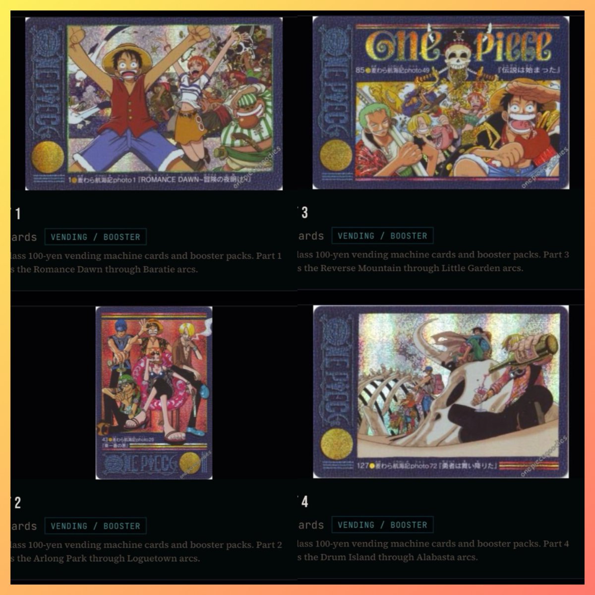 itsREDIC's tweet photo. sure hope a lot of yall are in the background stacking cards from the 2000-2001 vintage One Piece VISUAL ADVENTURE sets 🤝🏴‍☠️🫡 https://t.co/0T5F8l0DuB