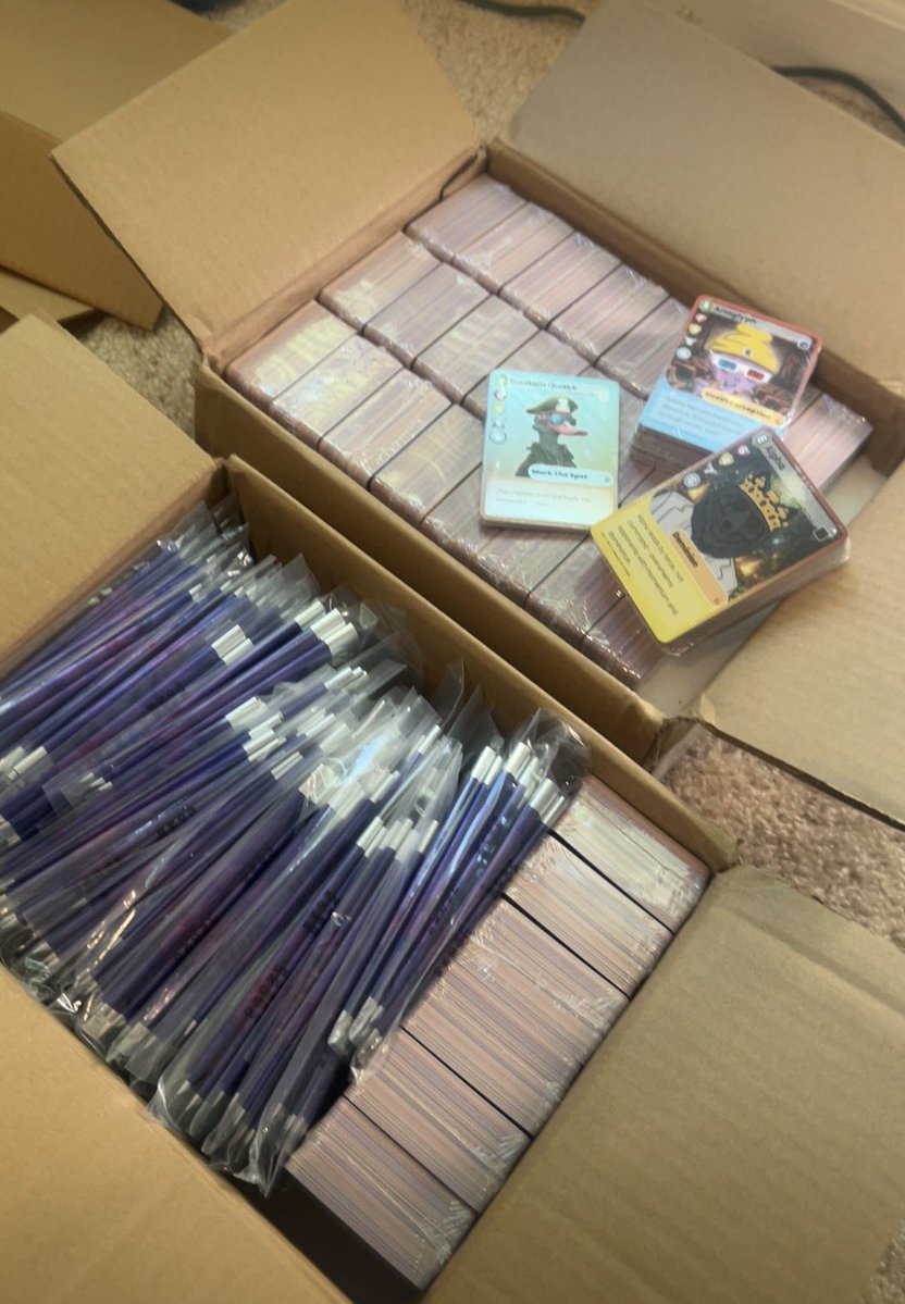 Infinftroyale's tweet photo. Trust the process 🙏🏾
Physical Cards have arrived.

@DragonPunksHq
@quakklife 
@cryptsocialclub 
@EnergyWabbits https://t.co/rLElrHqiVf