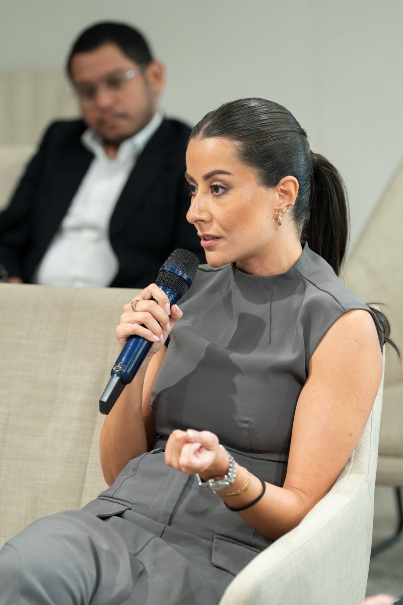 DXBMediaOffice's tweet photo. Hend Fekri, Director of Strategic Media Relations at the Government of Dubai Media Office: Through this initiative, we are creating a platform for international media to gain first-hand insight from the people leading Dubai’s key sectors. These conversations will foster lasting relationships and a richer understanding of Dubai’s development.