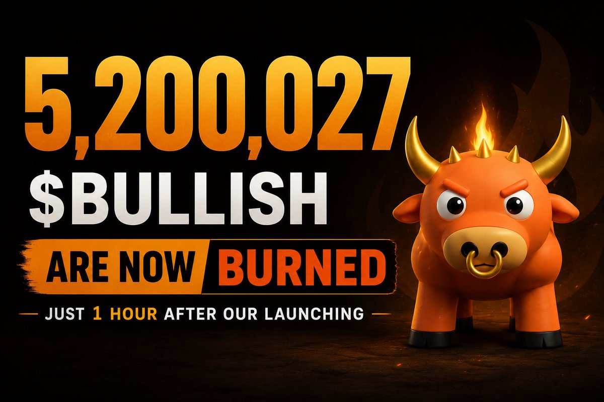 ansembullcity's tweet photo. 🔥 5,200,027 $BULLISH BURNED 🐂

Just 1 hour after launch, millions of $BULLISH have already been removed from circulation forever ⚡

Why?

Every Origin Bull minted = 100% automatic burn 🔥

The more Bulls join the city…
The stronger the economy becomes.
🐂 Collect Origin Bulls
🧬 Breed new bloodlines
⚔️ Battle in the arena
🏙 Build your empire

And this is only the beginning.
Bulls only. No bears allowed 🐂🔥
$ANSEM $BULLISH $KINS @solanagaming #SolanaGaming #Playtoearn