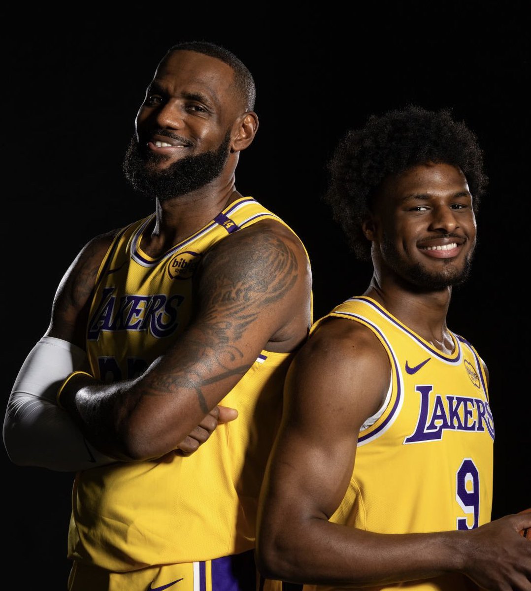 Fullcourtpass's tweet photo. The Miami Heat would be open to giving Bronny James a two way contract if they sign LeBron, per @EthanJSkolnick 

(h/t @TheHeatCentral) https://t.co/wB3xEqV8Gz