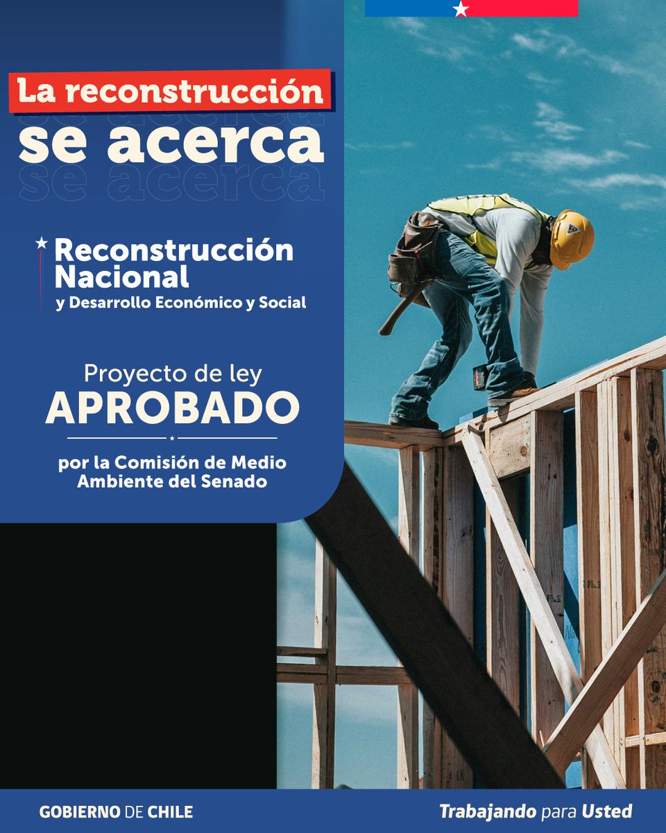 GobiernodeChile's tweet photo. La reconstrucción se acerca ✅
La reactivación se acerca ✅
El trabajo se acerca ✅ https://t.co/iDYQKHcAZ0