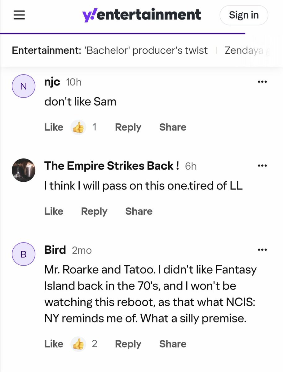 ponton_sharon62's tweet photo. @BarbG90513432 @kirtanaha APPARENTLY we are not the only ones that feels this way.. the comments from the articles are not "favorable"... hey @CBS
#SaveNCISHawaii & I bet u would get "favorable" comments & you ratings back after the #BoycottingCBS fans start watching ur station again... https://t.co/Mxmb8B2a9B