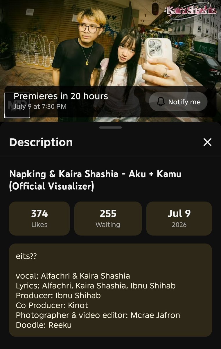 ybbynott's tweet photo. Sambil nunggu VRB mending dengerin lagu Aku dulu sama besok bakalan ada lagu kedua oshi Aku cenaaahh~ @Alfachri9 @KShashia 

NAE[K]AWAN
https://t.co/Jy6POBKuB8

AKU + KAMU
https://t.co/0usTF3RusV

#akukamu #naekawan https://t.co/Uoo81bncps