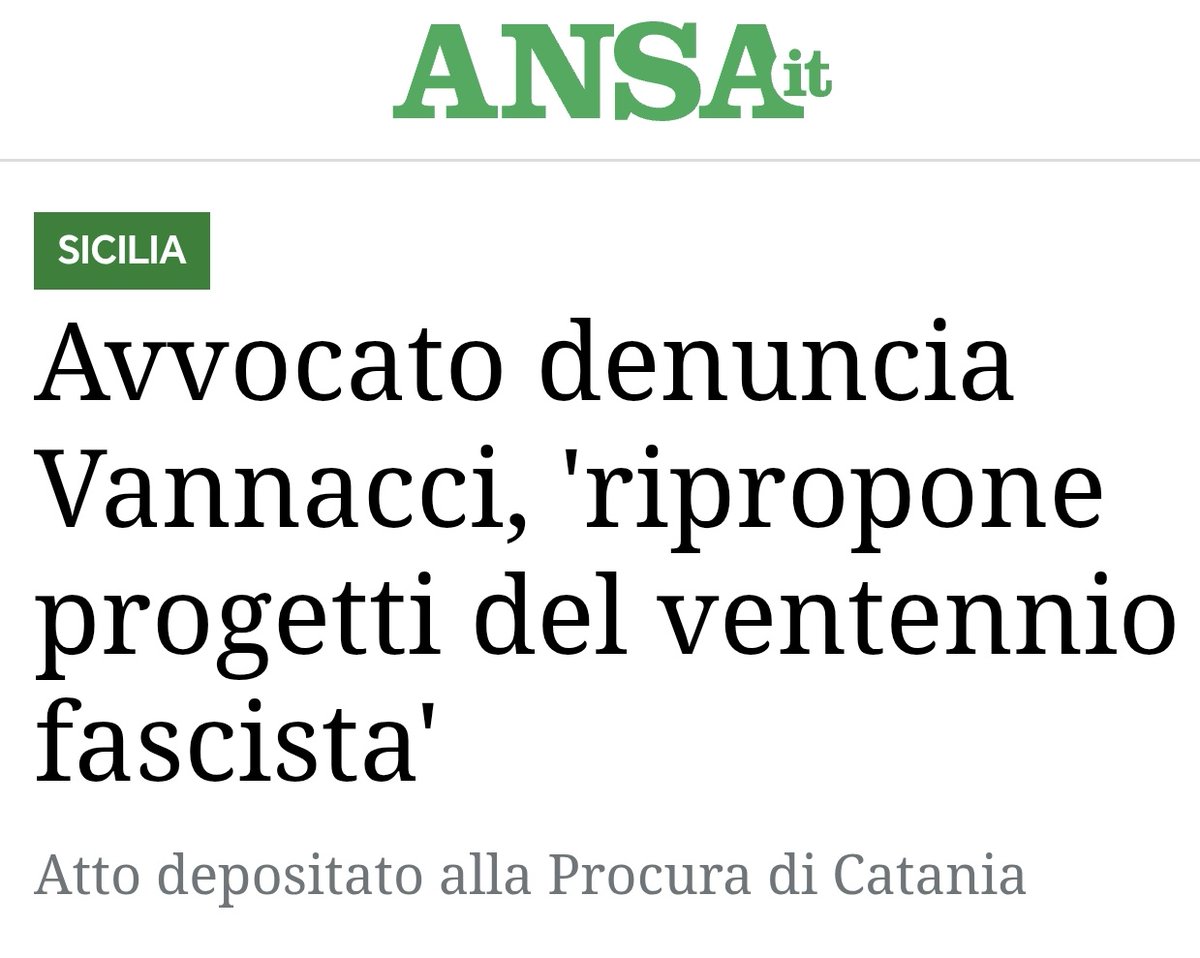 AlekosPrete's tweet photo. L'avvocato Antonio Fiumefreddo ha denunciato alla Procura di Catania l'europarlamentare Roberto Vannacci con l'accusa di istigazione a delinquere, propaganda e discriminazione razziale, etnica e religiosa, e associazione sovversiva. #matrice https://t.co/kEsRYMwKwJ