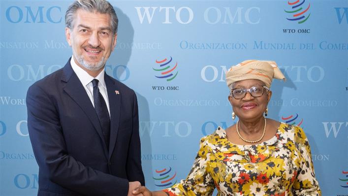 OMC_es's tweet photo. La DG Ngozi Okonjo-Iweala recibe al Presidente Kavelashvili de Georgia en la OMC @NOIweala https://t.co/1uUSaZpDWW https://t.co/R3ZMc6Sn9Z