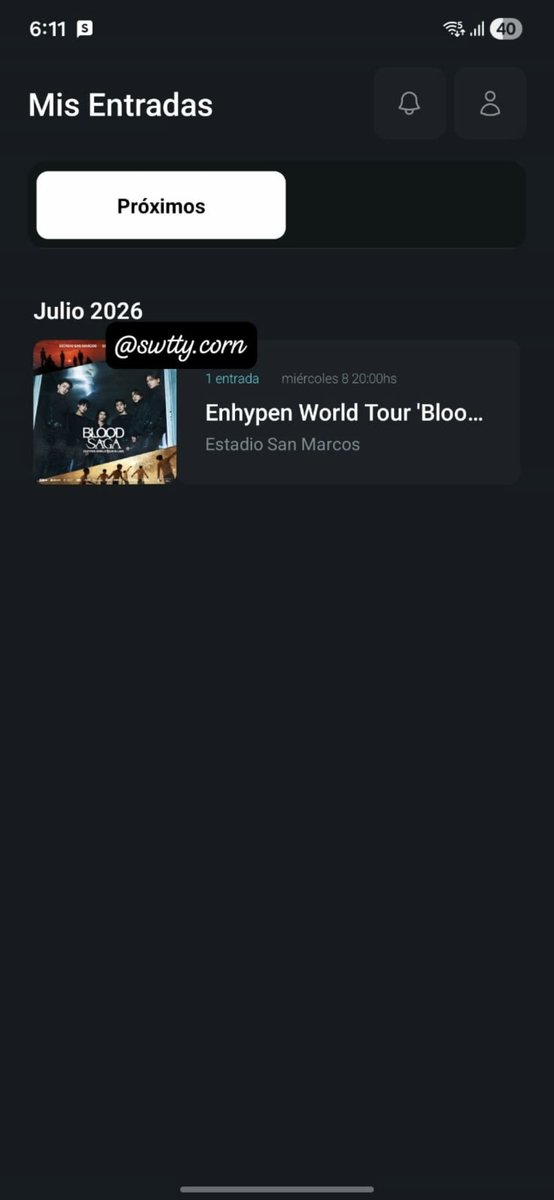 SariGCT's tweet photo. Por motivos personales y familiares no podré asistir al concierto de enhypen en Perú del 8 de julio por lo que vendo mi entrada en zona tribuna a s/. 200, 🙏🏻🙏🏻🙏🏻

#BLOODSAGA_IN_PERÚ #enhypen #engene #enhypen_concert https://t.co/UqvcrmLm6e