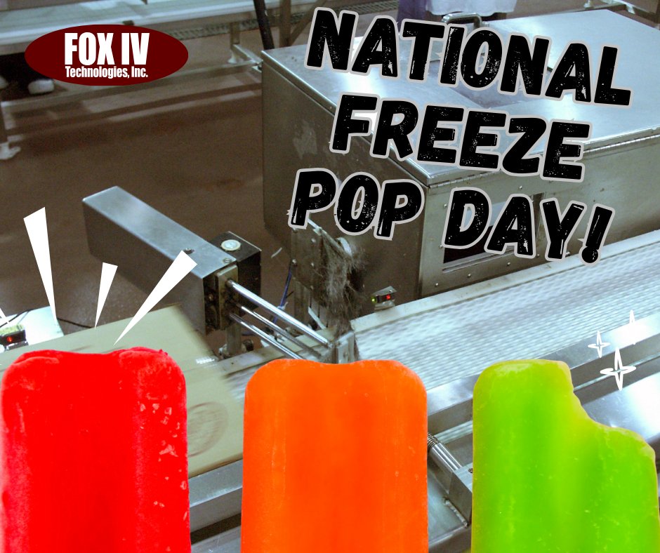 FOXIVTech's tweet photo. 🧊 Freeze pops are meant to stay cold—not your labeling equipment. FOX IV Technologies helps keep labels applying accurately and efficiently, even in challenging production environments. #FoodManufacturing #Automation #frozenfoods #nationalfreezepopday https://t.co/xiRsSGVnGp