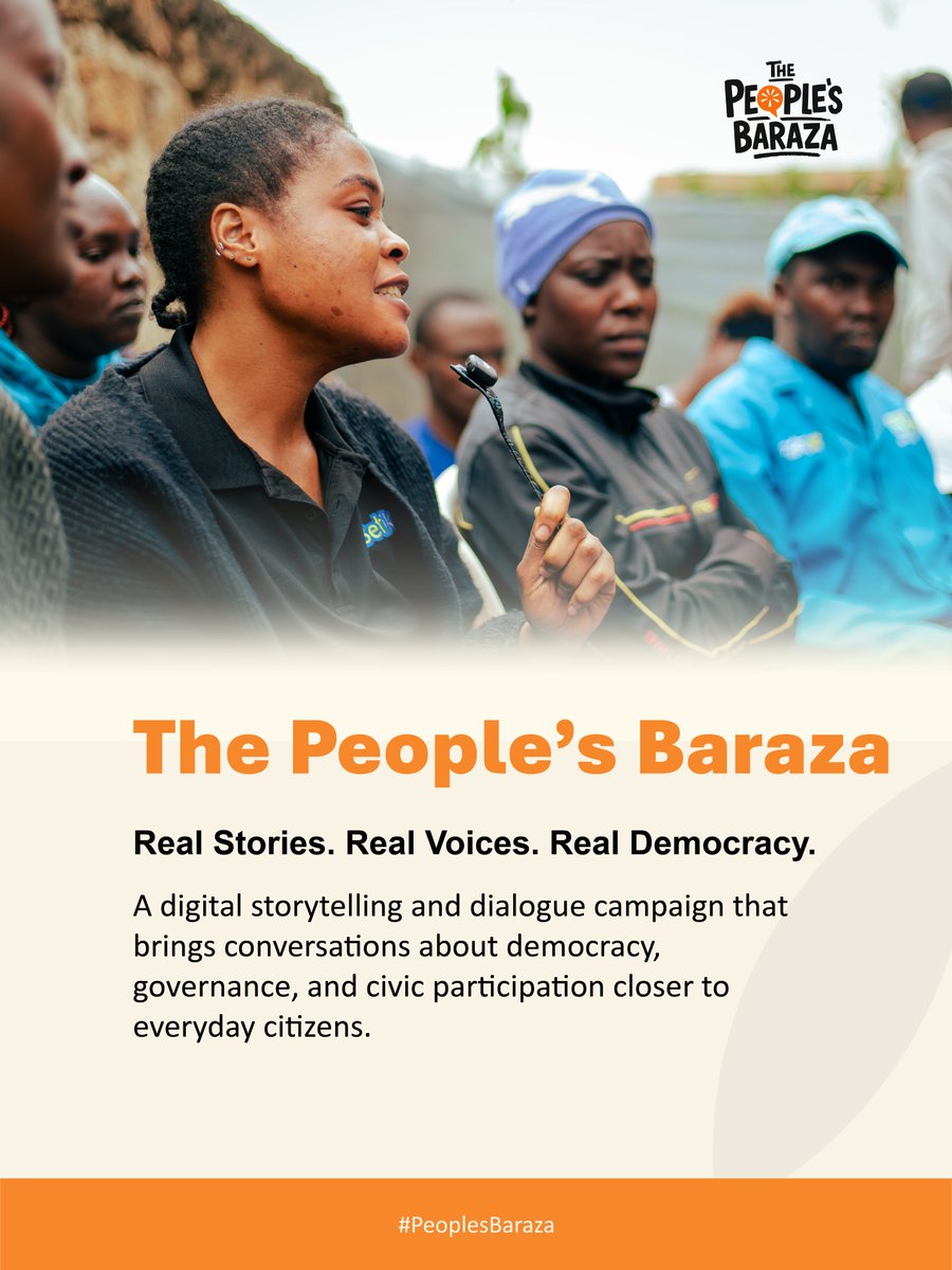 somasoafrika's tweet photo. Welcome to The People’s Baraza.

A digital storytelling and dialogue campaign inspired by the traditional baraza, where communities came together to discuss the issues that matter most to them. Discussions around democracy, governance and civic participation.
#ThePeoplesBaraza https://t.co/glOcq9nlBL