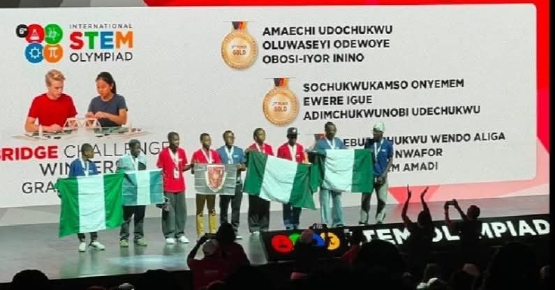 DidiJoy01's tweet photo. Team GJC won Gold in the Engineering and Technology (Bridge Building Challenge) at the STEM Olympiad Grand Finale in Rome, Italy. We are incredibly proud of this remarkable feat and the way they represented Gonzaga Jesuit College and Nigeria on the world stage.
Congratulations. https://t.co/cSlzr7UbRR