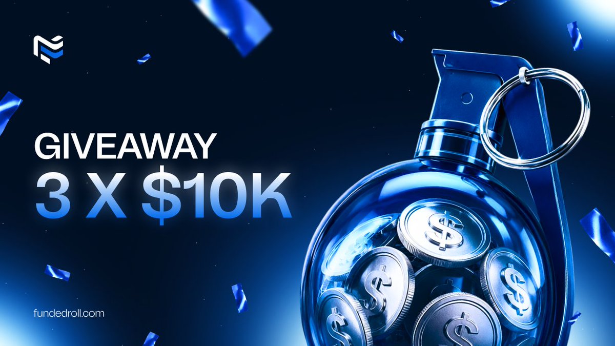 FundedRoll's tweet photo. We're giving away 3x $10k Accounts 

🚨 How to enter: 

→ Follow @FundedRoll
→ Like, tag 3 traders &amp; comment Funded Roll   

72 hours only🔥 https://t.co/XlwohNDYZh