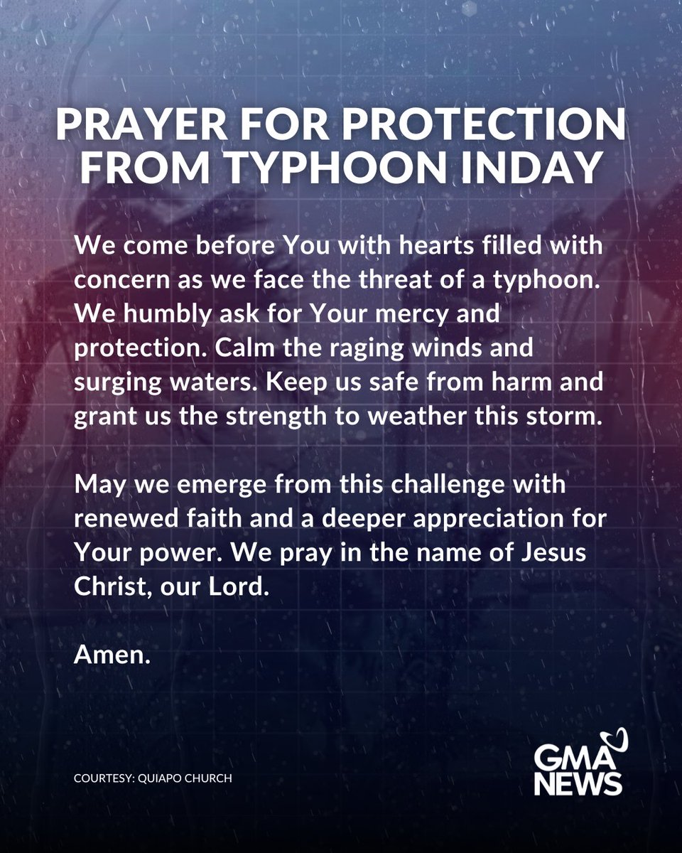 gmanews's tweet photo. We humbly ask for Your mercy and protection, Lord. 🙏🏻 https://t.co/C29ekZIaqS