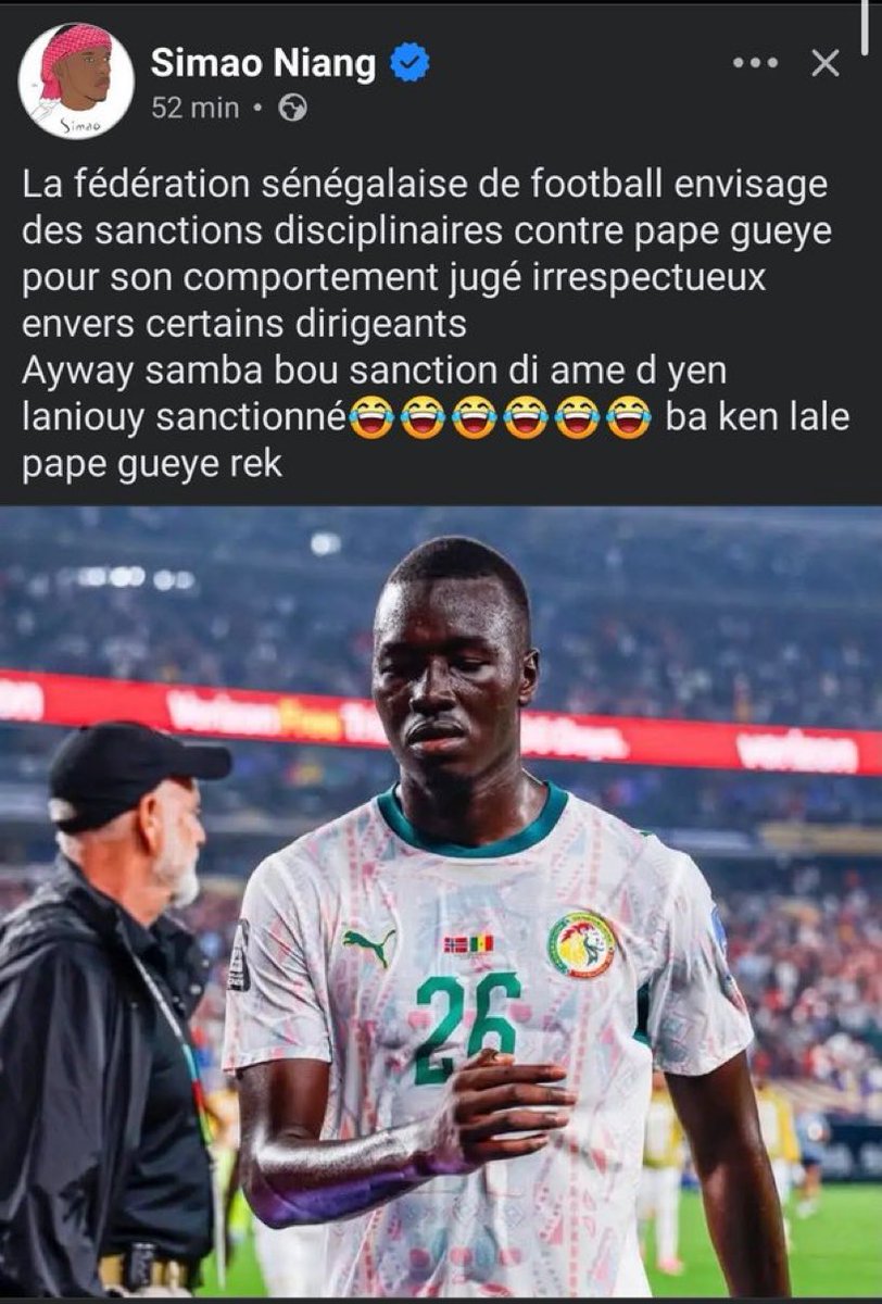 2x Champions 🇸🇳🏆🏆🥷🏾 tweet media