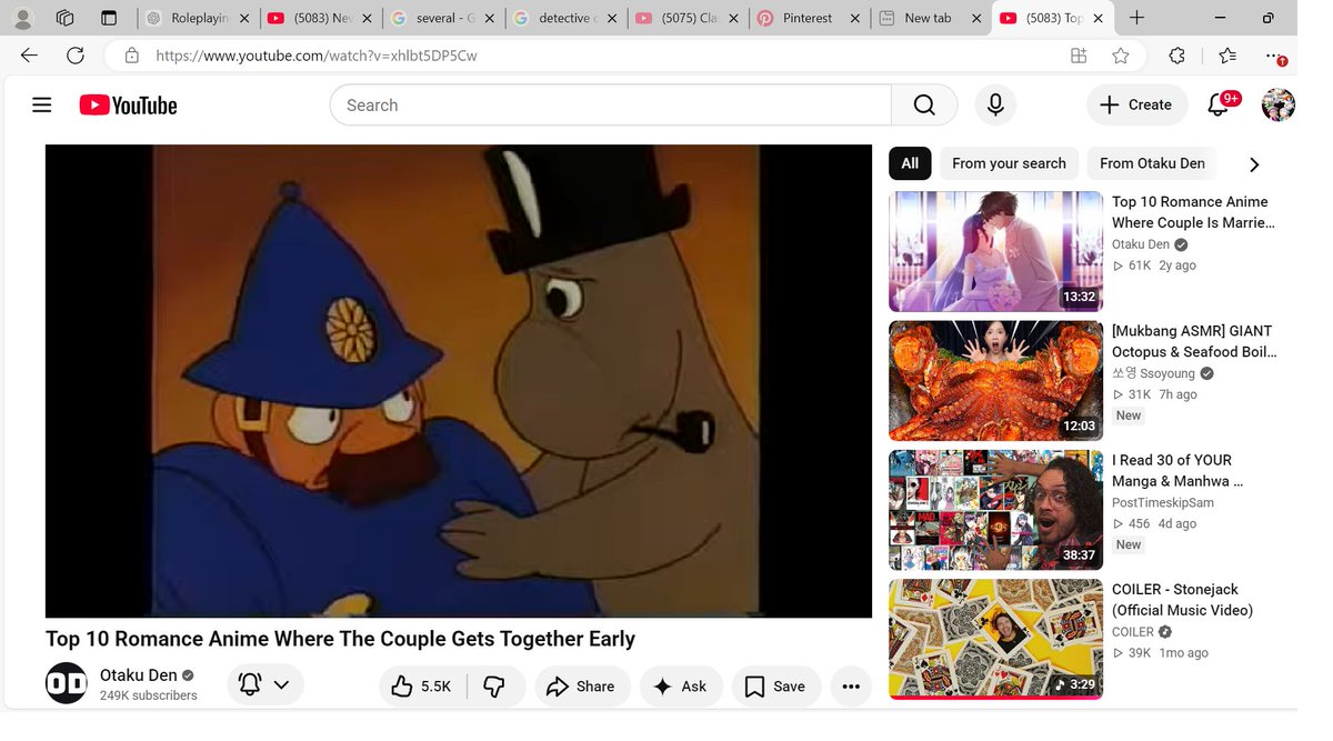 StinsonDaphne's tweet photo. I know pride month is over but I wanted to take a moment to say that gay love should be celebrated all year round. #Moomin #Anime #70smoomin #gayrights https://t.co/7yTjd5ZHbx