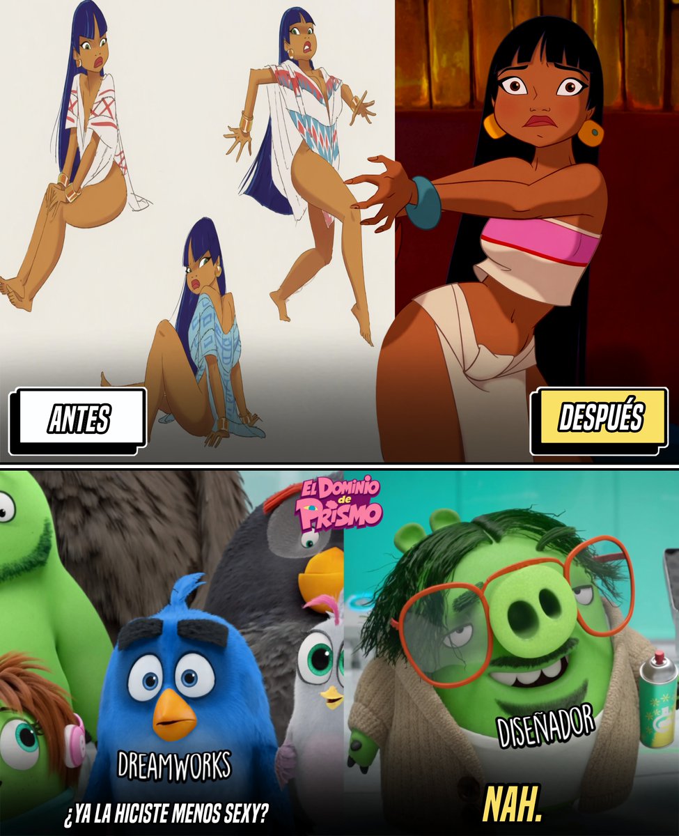 DominiodePrismo's tweet photo. 🪎🏝️ El diseño original de Chel en El camino hacia El Dorado era más revelador

Originalmente, el personaje solo llevaba un poncho, sin nada debajo. DreamWorks consideró que era "demasiado sexy" y pidió modificarlo. https://t.co/n4cpzlDjlK