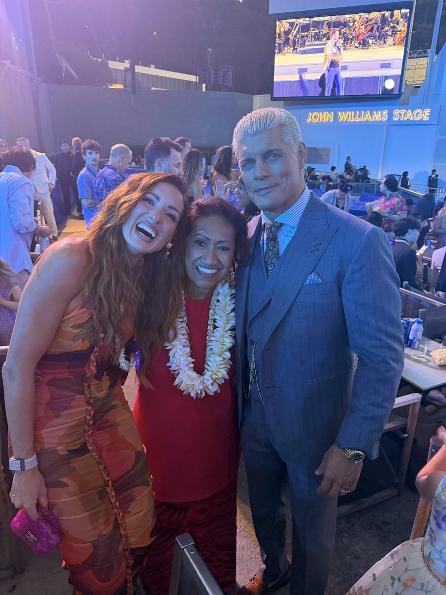 BeckyLynchWWE's tweet photo. THE MAN (and her wonderful family) AND MOANA! We’re big Moana fans in this house and can tell you this movie is amazing…. And it’s not just ME saying it…..ROUX SAYS IT!!! https://t.co/W2bshj0NlF