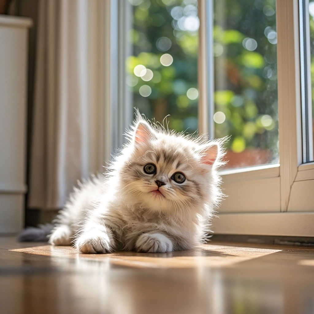 theidiota's tweet photo. My fluffy furball just hit 6 months old!  From tiny squirming peanut to zooming fur ninja—love every chaotic, sweet growth milestone. #PetGrowth #CatLovers https://t.co/QuWiz4iaDG