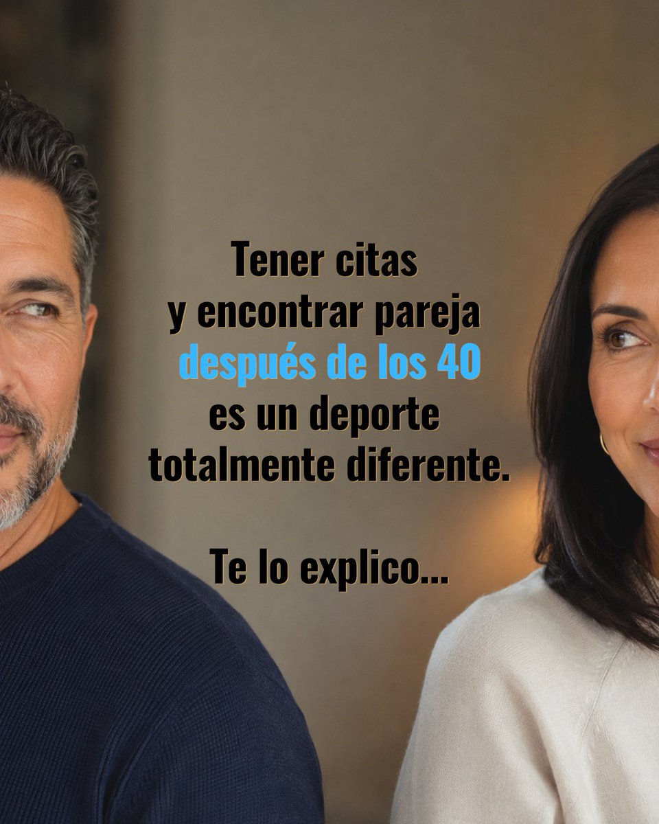 rickymarrolec's tweet photo. Salir a citas después de los 40 se siente extraño, y sencillamente es porque ya no eres la misma persona que antes, ya no eres adolescente cegada por las hormonas.

Ya no sales con la ingenuidad de los 20.
Sales con historia.
Con cicatrices.
Con más criterio.
Y también con menos paciencia para perder el tiempo.

A esta edad no basta con que alguien te guste.

Necesitas ver estas cosas:
¿Tiene carácter?
¿Sabe sostener una conversación difícil?
¿Está emocionalmente disponible o solo quiere compañía?
¿Tiene una fe real o solo lenguaje cristiano?
¿Quiere construir algo serio o solo llenar un vacío?

No estás tarde en la historia del amor.
Pero tampoco estás para repetir una historia que ya sabes cómo termina.
(Y si le das sexo antes de casarte, ya sabes cómo termina)

Sal con esperanza, sí.
Pero también con discernimiento.

Guarda tu corazón.
No lo entregues fácilmente, pero tampoco lo entierres.

Porque Dios todavía puede escribir una historia hermosa, pero una parte de esa historia también depende de que tú aprendas a elegir mejor.