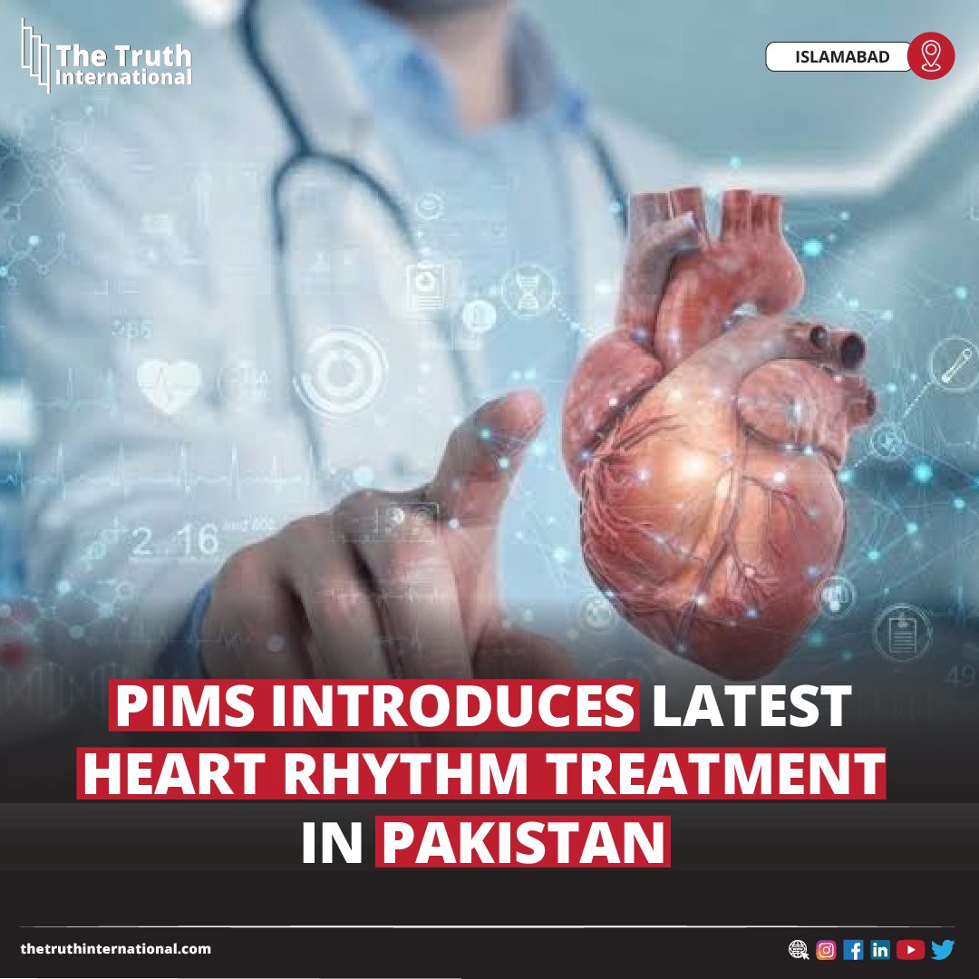 ttimagazine's tweet photo. PIMS Introduces Latest Heart Rhythm Treatment In Pakistan

READ MORE: https://t.co/3lshGvMWQ6

#PIMS #Introduces #HeartRhythm #Treatment #Pakistan #Islamabad #TTI https://t.co/zfED9vQk3d