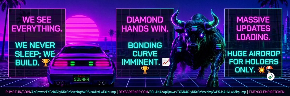 Influence100X's tweet photo. 👀 We see everything. We never sleep; we just build.

To our diamond hands: You will win. I promise you that. 🏆

💊 Buy on Pump: https://t.co/6LlXzydoBW

We are rapidly approaching the Bonding Curve, and massive updates are loading. Plus, a HUGE Airdrop is incoming exclusively for our loyal holders. 💥🪂

The momentum is real. Secure your position before the next leg up:

📈 Live Chart: https://t.co/nq8otbuUB0

🌐 Join the Empire: https://t.co/4z6u6iI6kp

#Pumpfun #Solana $SOL #Crypto #Airdrop