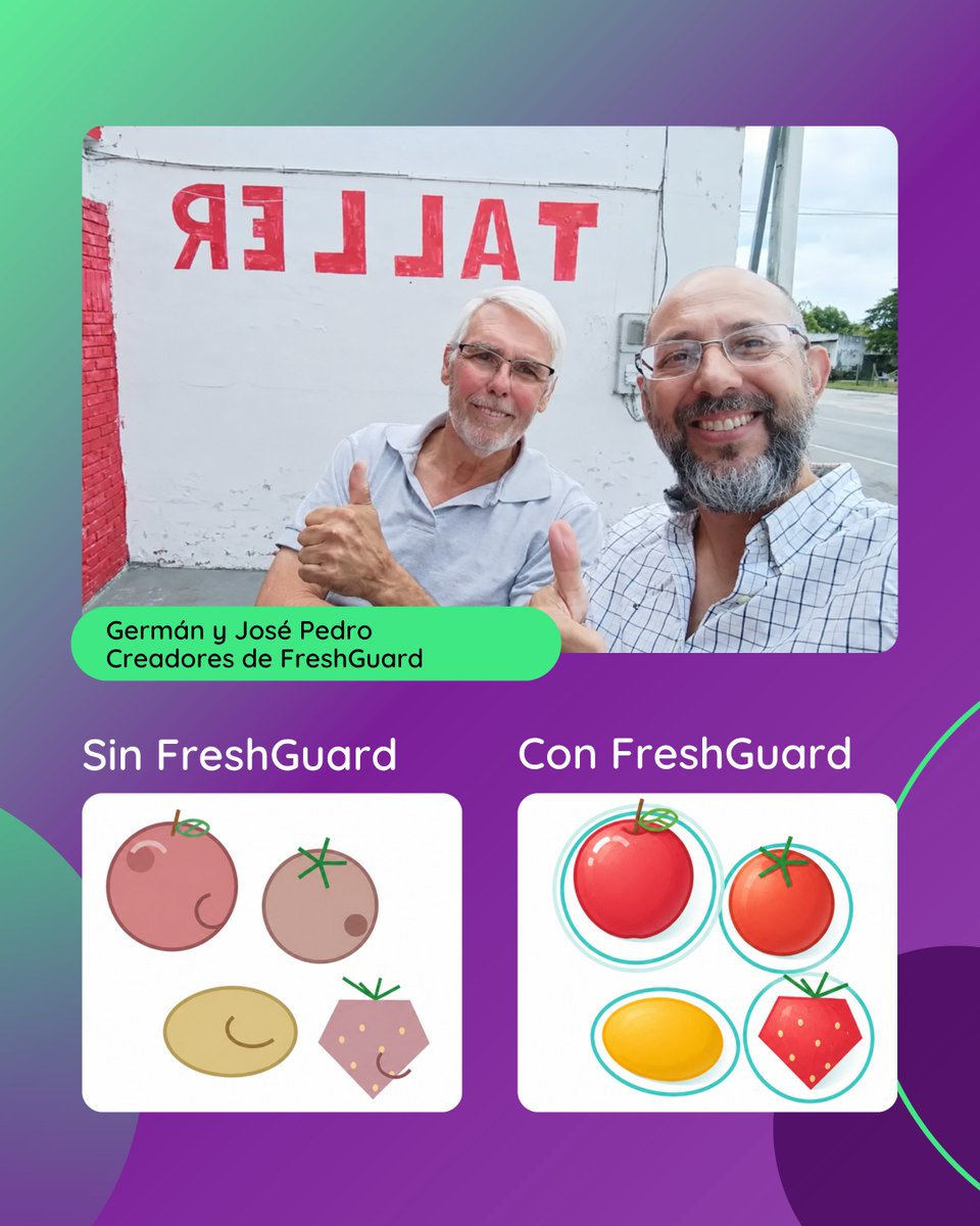 MIEM_Uruguay's tweet photo. 👏 FreshGuard™ fue seleccionada para la aceleración de emprendimientos en economía circular, iniciativa de ReValora y @ANDEUruguay.

🍎 El emprendimiento desarrolla un recubrimiento comestible y natural que extiende la vida útil de frutas y hortalizas.

🔗https://t.co/orX1Z2w8bo https://t.co/bvZkXqsaz3