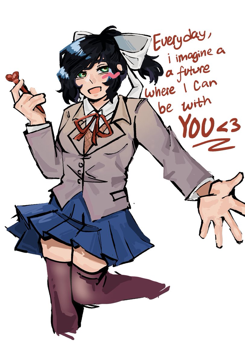 shell_r0tx's tweet photo. made a joke abt drawing kellin as monika on ig #sws #sleepingwithsirens https://t.co/E53cYG68rr