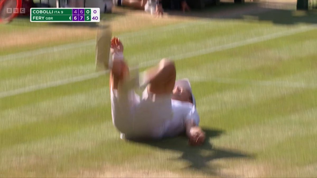 f1fiend's tweet photo. King Arthur! Arthur Fery through to the semifinals #Wimbledon https://t.co/M79sRQbTJM