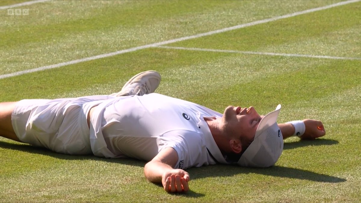 f1fiend's tweet photo. King Arthur! Arthur Fery through to the semifinals #Wimbledon https://t.co/M79sRQbTJM