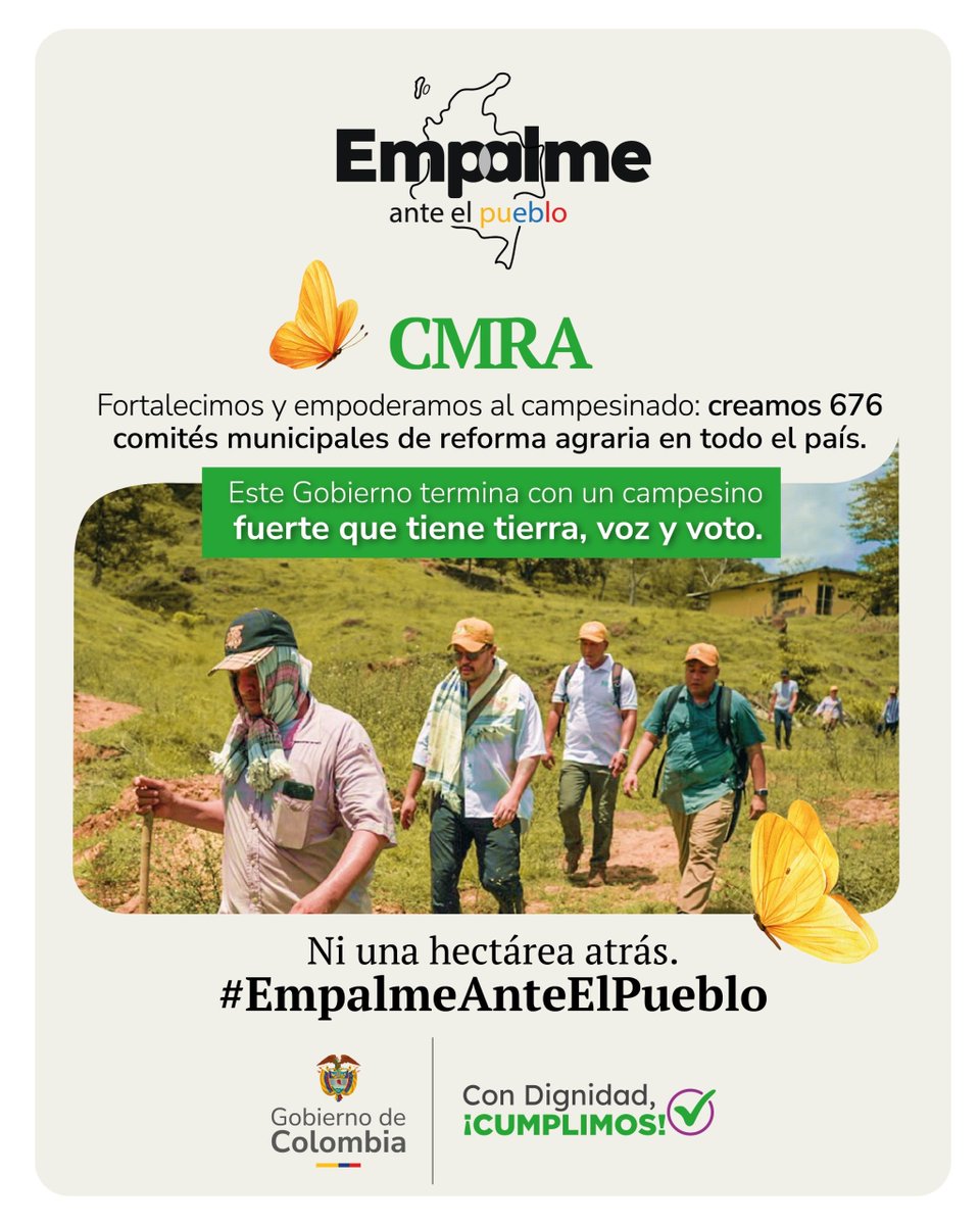 AlejoLopezMora's tweet photo. #EmpalmeAnteElPueblo
El gobierno del cambio le cumple a las comunidades rurales. 
@petrogustavo 
@MCarvajalinoV https://t.co/NQ6ppMnG0v