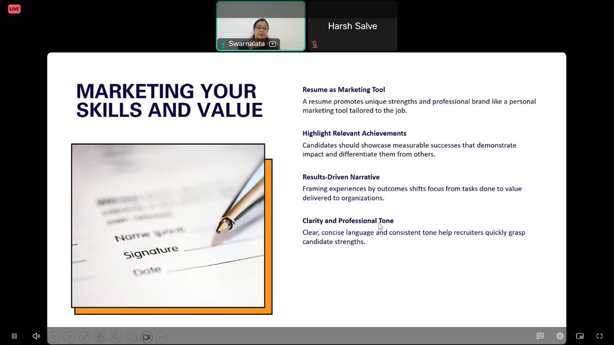 Vishakha_shete_'s tweet photo. 🚀 Week 2 begins! Excited to learn Resume Building & Interview Readiness through #PragatiPathToFuture. One step closer to becoming job-ready! 💙
Every session is helping me become more confident and job-ready.
#InfosysSpringboard #PragatiPathToFuture #ResumeBuilding https://t.co/m3xHA9aI5h