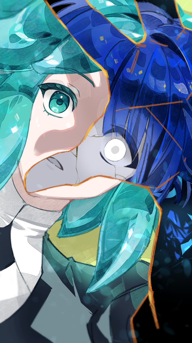 HECHA_0's tweet photo. #宝石の国
Phosphophyllite