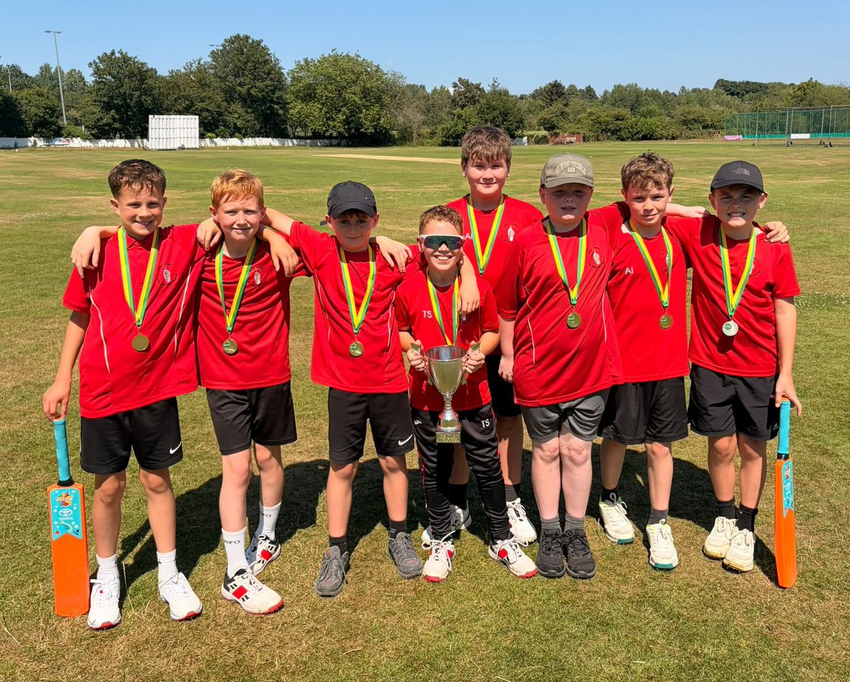MrGSGC's tweet photo. Congratulations to @boothstownhf who won the #ATSA ‘Steve Walsh Memorial’ Cup in the Kwik Cricket ‘play off’ match earlier today. Thanks to Tony and all at @AthertonCC for hosting. Thanks to Oliver Gredecki and Atherton professional, Raghavendra Pratap, for supporting this event. https://t.co/hpaRsWPiBf