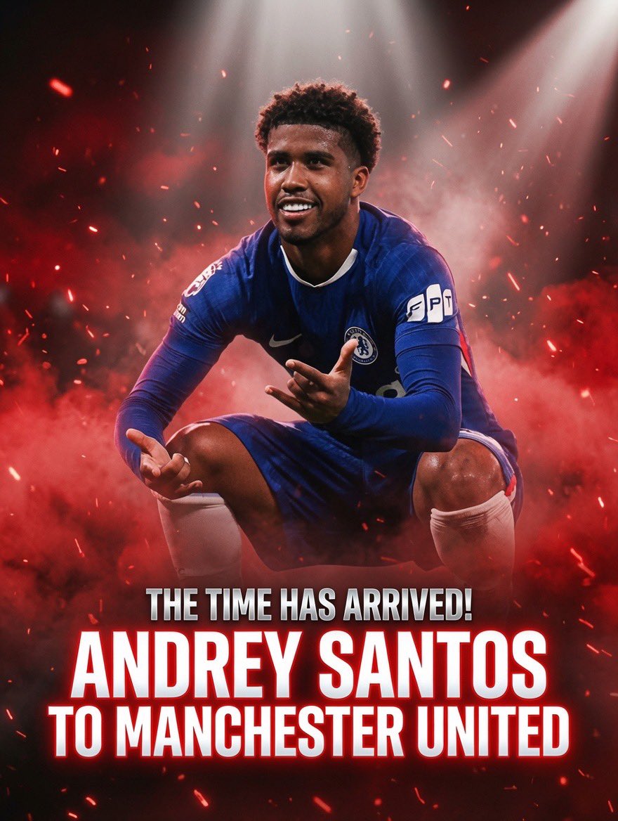 JSTransferTime's tweet photo. 🚨💣 BREAKING: Andrey Santos to Manchester United — DONE DEAL. #MUFC

THE TIME HAS ARRIVED!

Manchester United and Chelsea have reached a full agreement for the transfer of Andrey Santos in a deal worth £50m (£48m fixed plus £2m in add-ons). ✅🤝

The player has agreed personal terms with Manchester United and has now been given permission by Chelsea to travel and complete the transfer. ✍️🇧🇷

As I previously reported, Santos is set to sign a FIVE-YEAR contract, with a possible club option for a sixth year a structure United favour for young, high-potential players. 🔴📄

Medical tests are expected to take place this week, with further updates to follow. 👨‍⚕️⏳

Welcome to Manchester, Andrey Santos. 🇧🇷❤️

#MUFC | #AndreySantos | #Transfers | #TheTimeHasArrived
