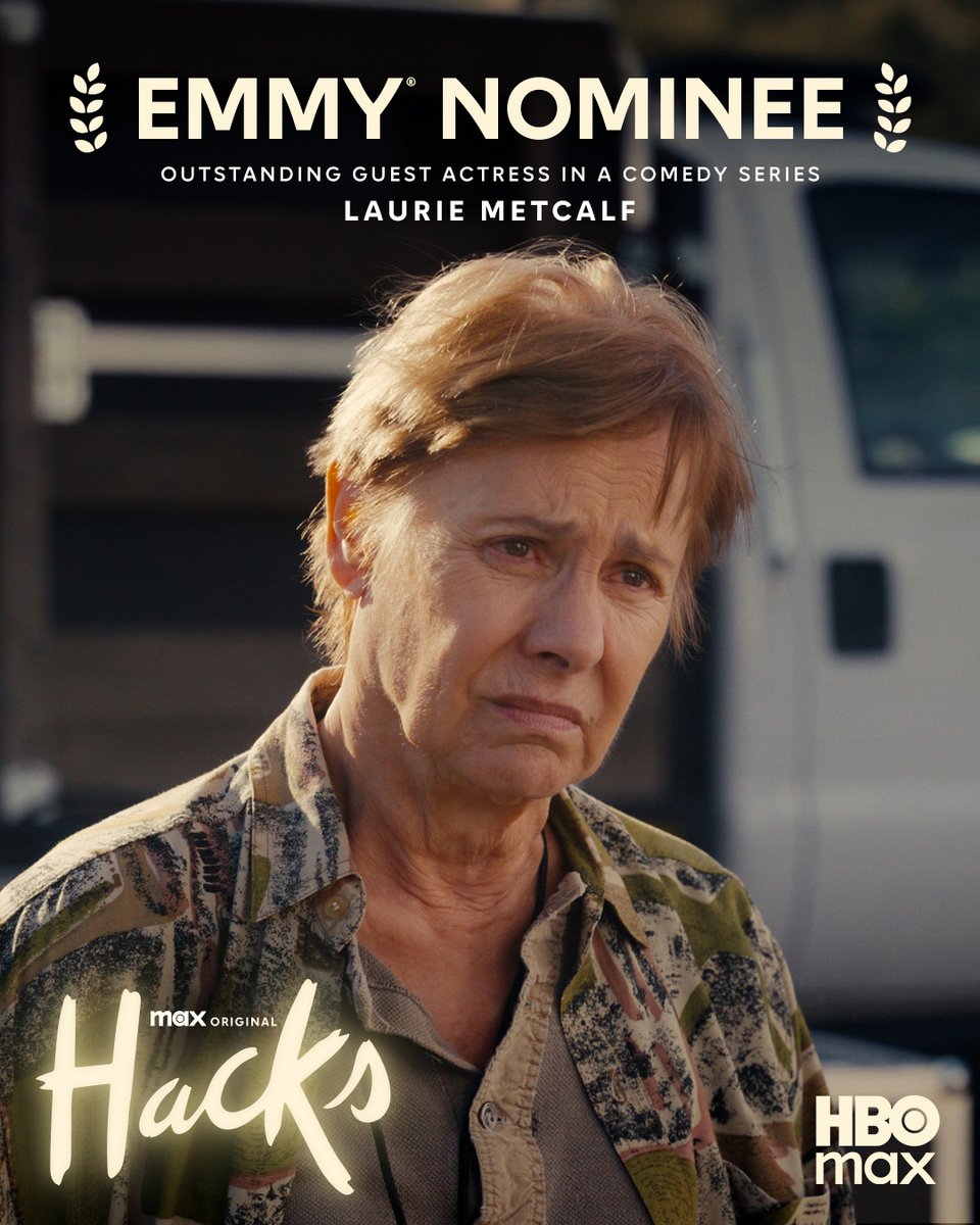 hbomax's tweet photo. A Pete Wentz-certified nominee. #LaurieMetcalf #Hacks #Emmys https://t.co/qDqNJWCwxz