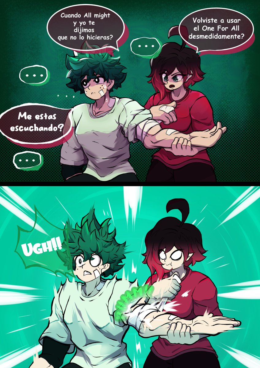 DrawE02's tweet photo. Comic: Una chica 🙂 y su idiota 🙃 // A girl  🙂 and her idiot 🙃

ES: Hasta Ruby Rose, la devoradora de galletas, tiene un limite en cuanto a las tonterías de nuestro Deku
EN: Even Ruby Rose, the cookie-devouring one, has her limits when it comes to Deku's nonsense

#RWBYfanart #BNHAfanart #Deku #IzukuMidoriya x #RubyRose