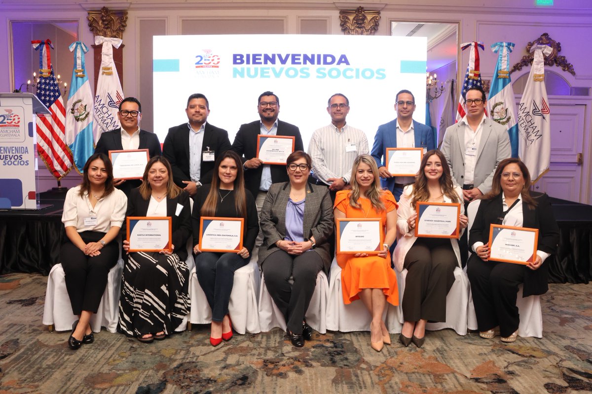 AmChamGT's tweet photo. ¡Bienvenidos, nuevos socios! Se unen a una comunidad de cerca de 500 empresas líderes en Guatemala con acceso a representación institucional, networking, comités especializados, asesoría en comercio internacional, capacitación constante y más.

3PL Hub Logistico
Cableviagt
Grupo CFE
Grupo Habitare
Íntegro
@miscorpsagt 
Synergy Industrial Park 
Distribuidora Me llega, S.A.
Forza Secure Logistics
Green Goes
@Kastleglobal 
Logística Fría Guatemala, S.A.