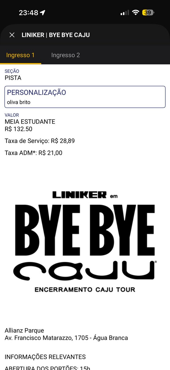 dannythekween's tweet photo. Ainda tenho um ingresso pro show da Liniker 11/07 São Paulo pista meia entrada https://t.co/xc3RO3I3ml