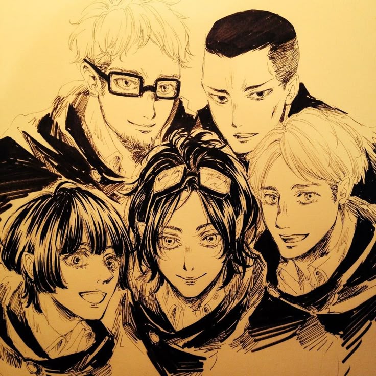 Zoe_hanPjv's tweet photo. Imo, Hange's Squad really felt like a family. Moblit, Nifa, Abel, and Keiji truly understood and supported their Squad Leader with all their hearts. That's one of the reasons I believe Hange was able to carry out all those experiments, she always has the support of her team. https://t.co/Fytf7XGEFE