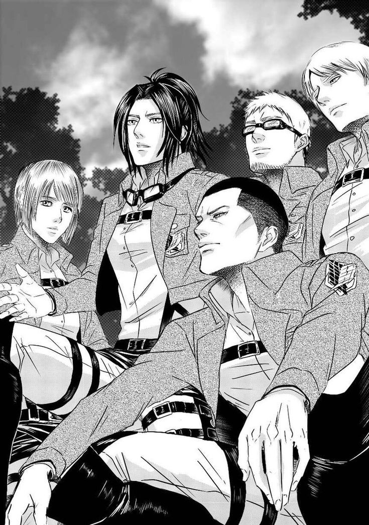 Zoe_hanPjv's tweet photo. Imo, Hange's Squad really felt like a family. Moblit, Nifa, Abel, and Keiji truly understood and supported their Squad Leader with all their hearts. That's one of the reasons I believe Hange was able to carry out all those experiments, she always has the support of her team. https://t.co/Fytf7XGEFE
